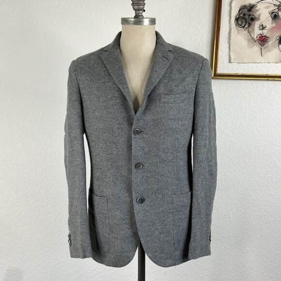 Corneliani Quilted Wool Cashmere Blazer - Picture 1 of 16